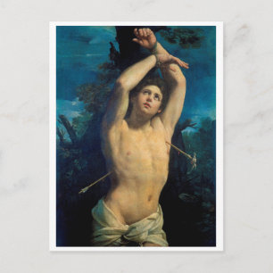 Saint Sebastian (St. Sebastian), Guido Reni Postcard