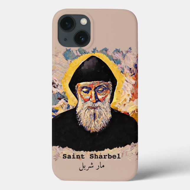 Saint Sharbel iPhone / iPad case (Back)