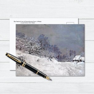 Saint-Simeon Farm in Winter Claude Monet Postcard