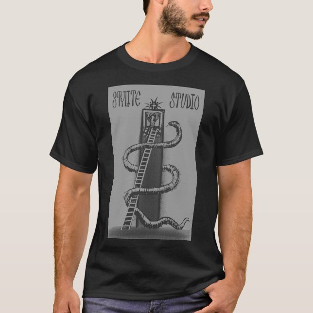 Saint Simeon the Stylite with logo T-Shirt (Front)
