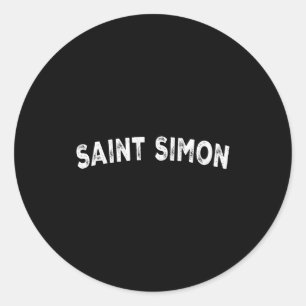 Saint Simon Classic Round Sticker