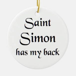 saint simon coffee mug ceramic tree decoration