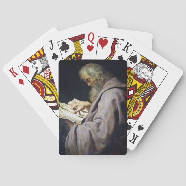 Saint Simon Peter Paul Rubens oil portrait Playing Cards (Back)