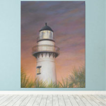 Saint Simons Island Lighthouse - Canvas Print