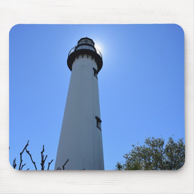 Saint Simons Island Lighthouse  Mouse Mat (Front)