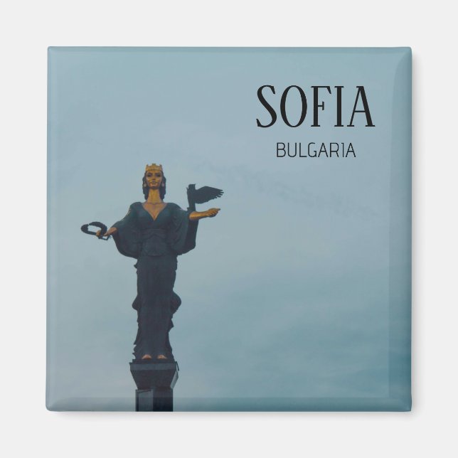 Saint Sofia statue, Bulgaria Magnet (Front)