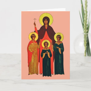 Saint Sophia and Her Daughters The Eternal Virtues Card
