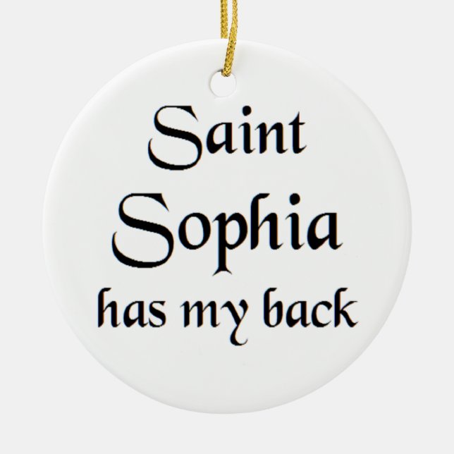 saint sophia coffee mug ceramic tree decoration (Front)
