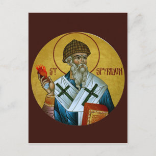 Saint Spyridon Prayer Card