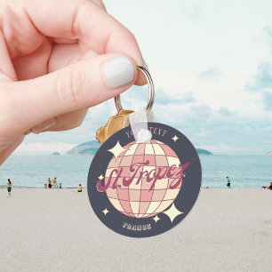 Saint st Tropez France holiday vintage accessory  Key Ring