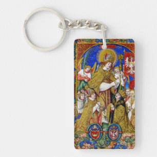 Saint Stanislaus Bishop and Martyr Fine Art Key Ring