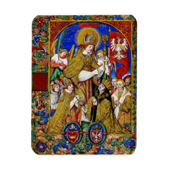 Saint Stanislaus Bishop and Martyr Fine Art Magnet (Vertical)
