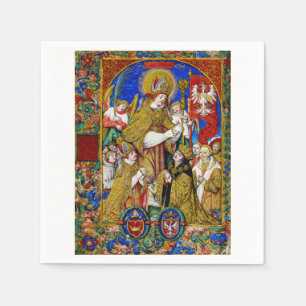 Saint Stanislaus Bishop and Martyr Fine Art Napkin