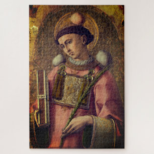Saint Stephen (by Carlo Crivelli, 1476) Jigsaw Puzzle