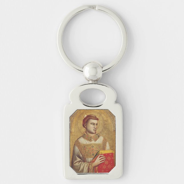 Saint Stephen by Giotto Fine Art Reproduction Key Ring (Front)