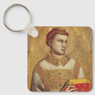 Saint Stephen by Giotto Fine Art Reproduction Key Ring