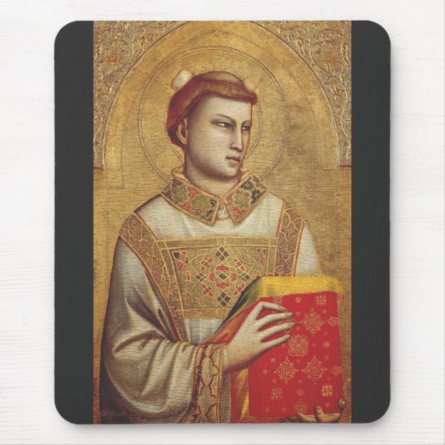 Saint Stephen by Giotto Fine Art Reproduction Mouse Mat (Front)