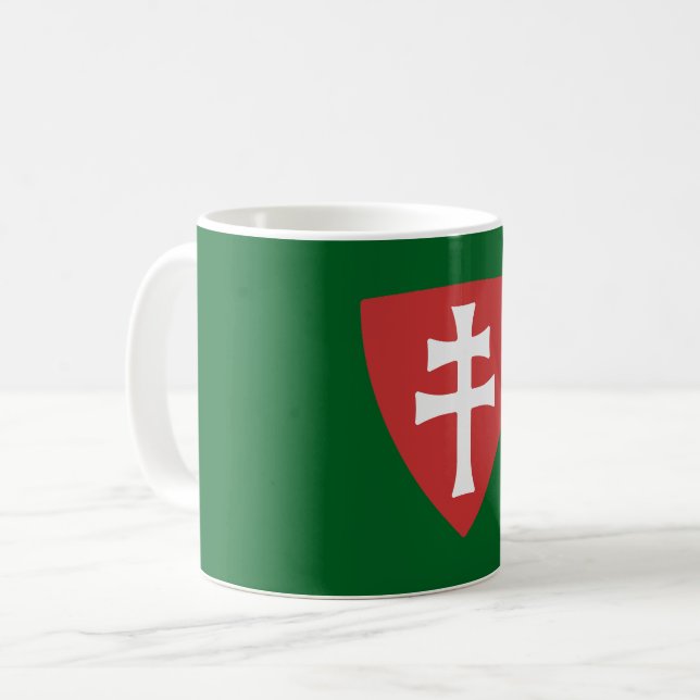 saint stephen hungarian cross symbol hungary king  coffee mug (Front Left)