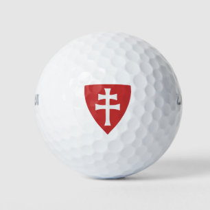 saint stephen hungarian cross symbol hungary king golf balls