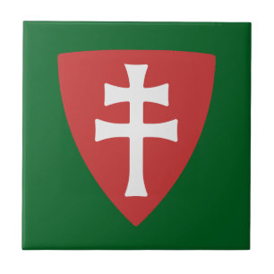 saint stephen hungarian cross symbol hungary king  tile