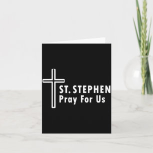 Saint Stephen Pray For Us Protor Confirmations Card