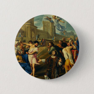 Saint Stephen the Protomartyr Art Iconography 6 Cm Round Badge
