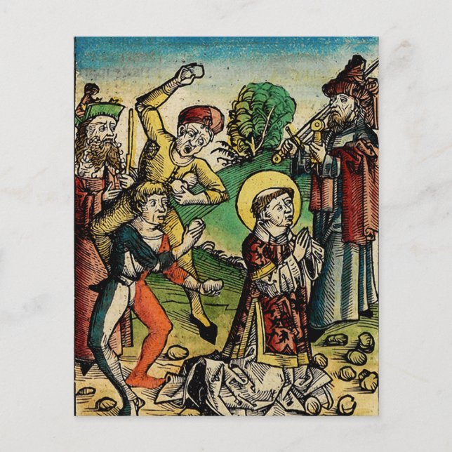 Saint Stephen the Protomartyr Fine Art Iconography (Front)