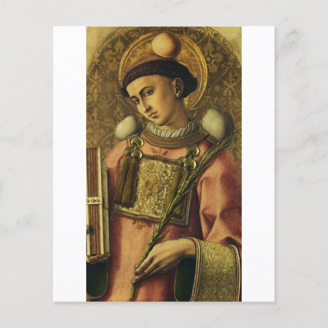 Saint Stephen the Protomartyr Fine Art Iconography (Front)