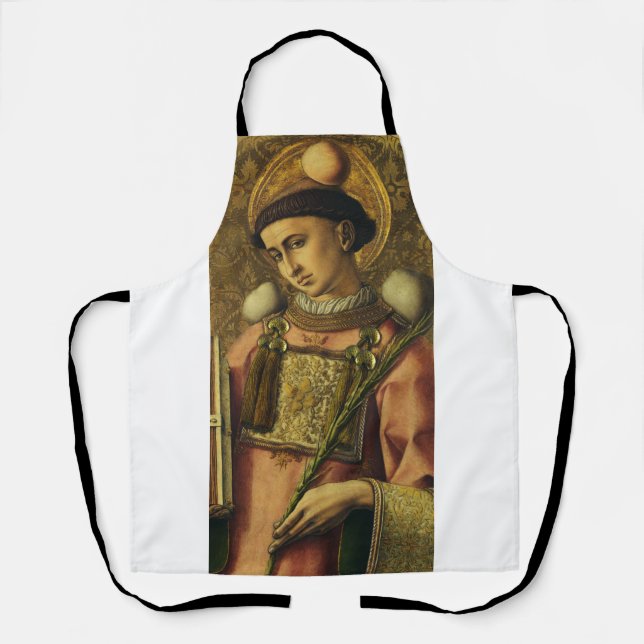Saint Stephen the Protomartyr Fine Art Iconography Apron (Front)