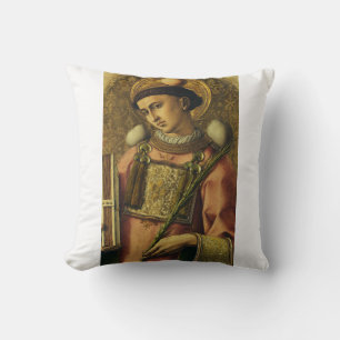 Saint Stephen the Protomartyr Fine Art Iconography Cushion