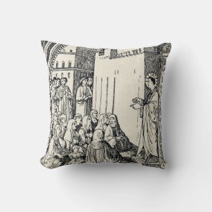Saint Stephen the Protomartyr Fine Art Iconography Cushion