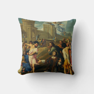Saint Stephen the Protomartyr Fine Art Iconography Cushion