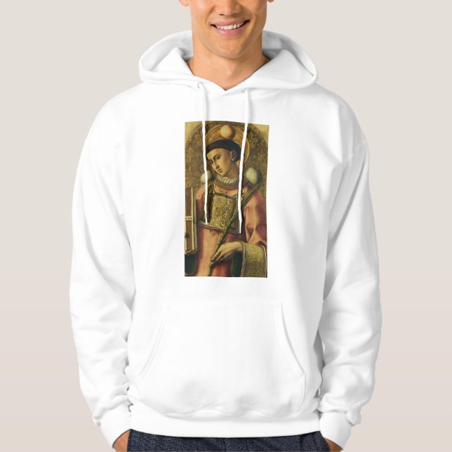 Saint Stephen the Protomartyr Fine Art Iconography Hoodie (Front)