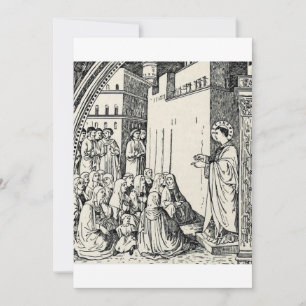 Saint Stephen the Protomartyr Fine Art Iconography Invitation