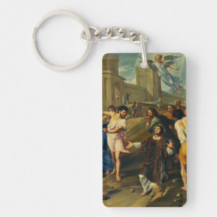 Saint Stephen the Protomartyr Fine Art Iconography Key Ring