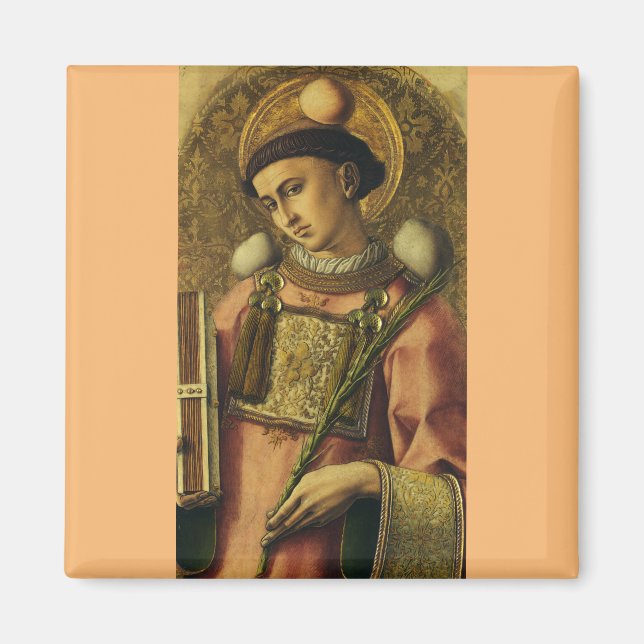 Saint Stephen the Protomartyr Fine Art Iconography Magnet (Front)