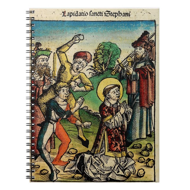 Saint Stephen the Protomartyr Fine Art Iconography Notebook (Front)