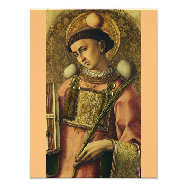 Saint Stephen the Protomartyr Fine Art Iconography Photo Print (Front)
