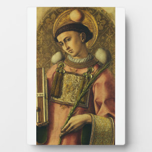 Saint Stephen the Protomartyr Fine Art Iconography Plaque