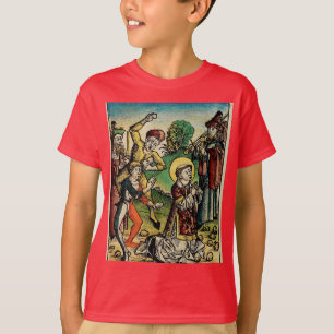Saint Stephen the Protomartyr Fine Art Iconography T-Shirt