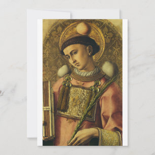 Saint Stephen the Protomartyr Fine Art Iconography Thank You Card