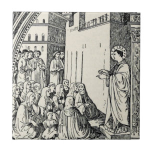 Saint Stephen the Protomartyr Fine Art Iconography Tile