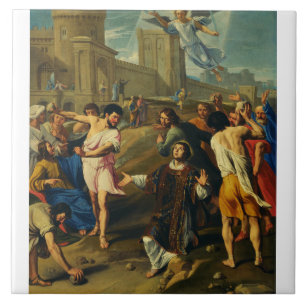 Saint Stephen the Protomartyr Fine Art Iconography Tile
