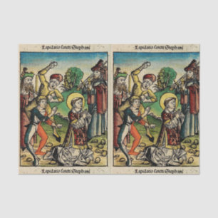 Saint Stephen the Protomartyr Fine Art Iconography Tissue Paper