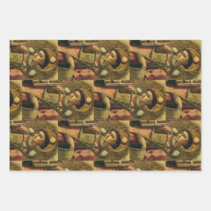 Saint Stephen the Protomartyr Fine Art Iconography Wrapping Paper Sheet