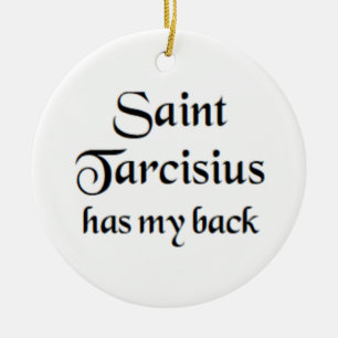 saint tarcisius ceramic tree decoration