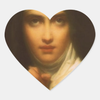 SAINT TERESA OF AVILA HEART STICKER