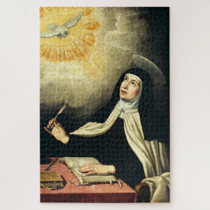 Saint Teresa of Avila Mystic of Fire Art  Jigsaw Puzzle