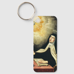 Saint Teresa of Avila Mystic of Fire Art  Key Ring