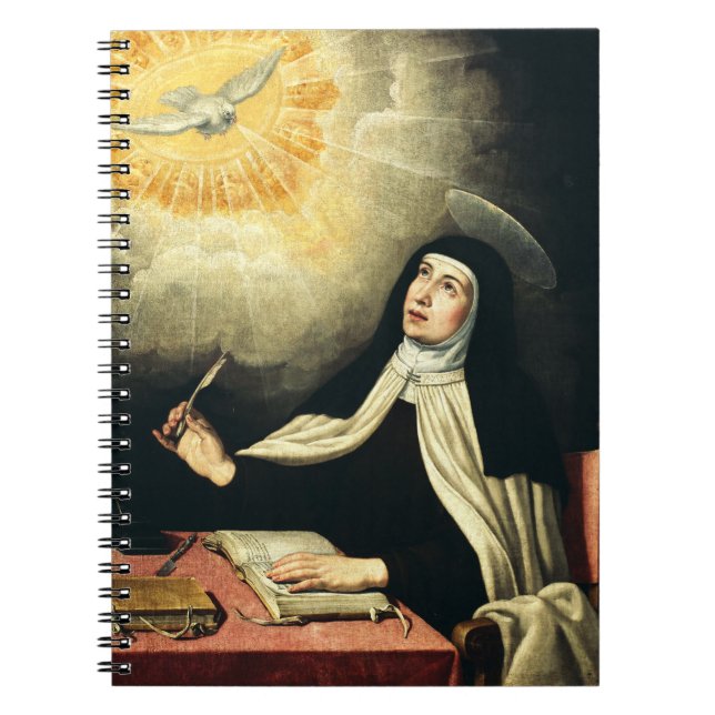 Saint Teresa of Avila Mystic of Fire Art  Notebook (Front)